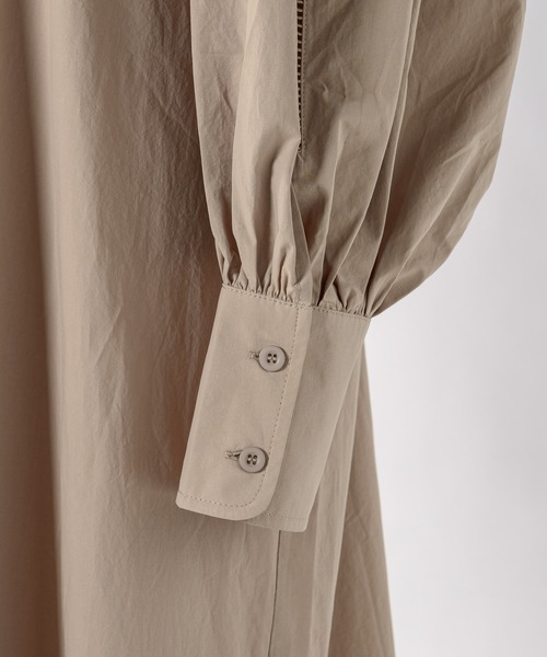 INTER FACTORY（インターファクトリー）の「長袖ワンピース（ワンピース・レディース・ホワイト・FREE）」の4枚目の写真