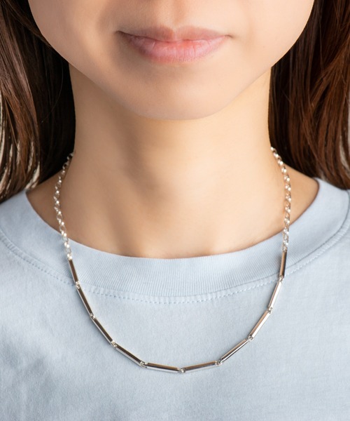 AURORA GRAN（オーロラグラン）の「AURORA GRAN オーロラグラン / Connect "I" Necklace コネクト ”I” シルバーチェーンネックレス（シルバー925） / 220407（ネックレス・メンズ・シルバー・FREE）」の8枚目の写真