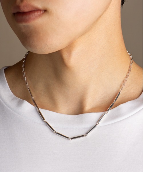 AURORA GRAN（オーロラグラン）の「AURORA GRAN オーロラグラン / Connect "I" Necklace コネクト ”I” シルバーチェーンネックレス（シルバー925） / 220407（ネックレス・メンズ・シルバー・FREE）」の3枚目の写真