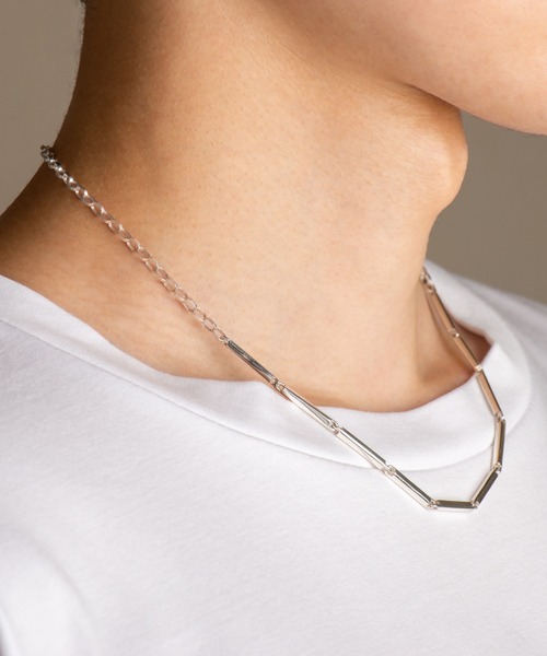 AURORA GRAN（オーロラグラン）の「AURORA GRAN オーロラグラン / Connect "I" Necklace コネクト ”I” シルバーチェーンネックレス（シルバー925） / 220407（ネックレス・メンズ・シルバー・FREE）」の5枚目の写真