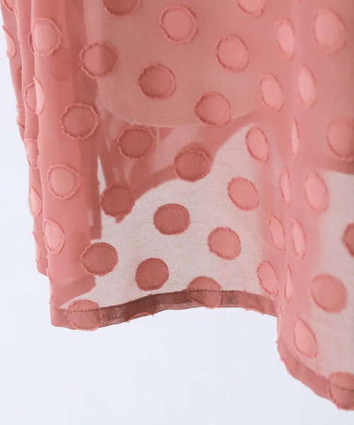 osharewalker（オシャレウォーカー）の「【廃盤】『シアードット柄ブラウス』（シャツ/ブラウス・レディース・ブラック/オフホワイト/ピンク・FREE）」の21枚目の写真