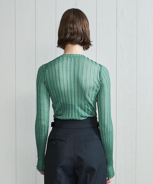 BEAUTY&amp;YOUTH UNITED ARROWS - MEER. Rib lame knit tops メーア　zu BEAUTY&YOUTH UNITED ARROWS - MEER. Rib lame knit tops メーア