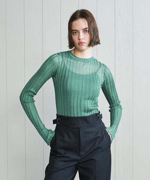 BEAUTY&amp;YOUTH UNITED ARROWS - 新品未使用　ENOF イナフ　rib knit top サイズL BEAUTY＆YOUTH UNITED ARROWS ニット セーター コイルニット