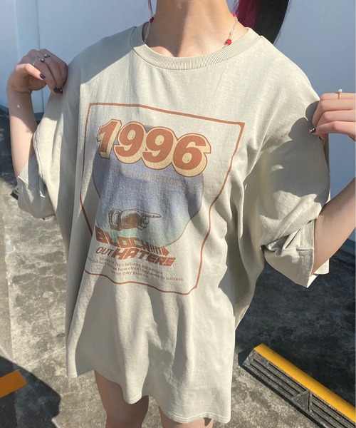 one way(ワンウェイ)の「Cinema1996ロゴT(Tシャツ/カットソー・レディース・ホワイト/ブラック/オレンジ/ライトグリーン・FREE)」の13枚目の写真