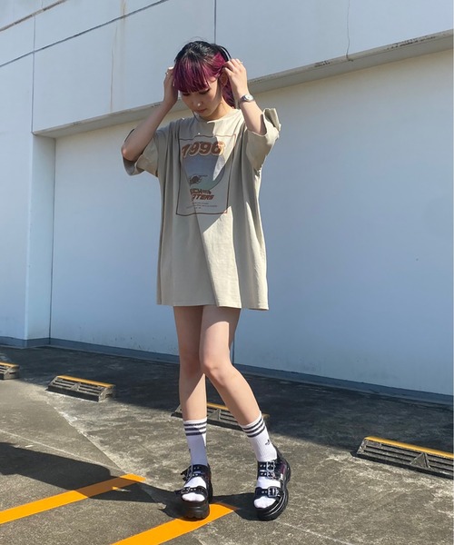 one way(ワンウェイ)の「Cinema1996ロゴT(Tシャツ/カットソー・レディース・ホワイト/ブラック/オレンジ/ライトグリーン・FREE)」の22枚目の写真