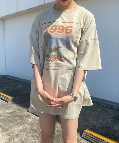 one way(ワンウェイ)の「Cinema1996ロゴT(Tシャツ/カットソー・レディース・ホワイト/ブラック/オレンジ/ライトグリーン・FREE)」の15枚目の写真