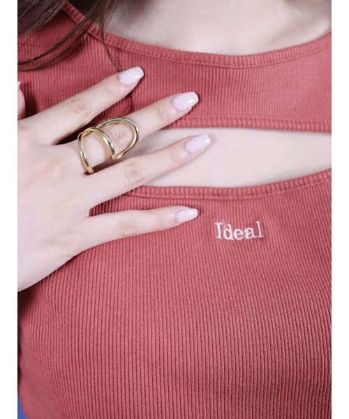 EVRIS（エヴリス）の「カッティングプリントTEE（Tシャツ/カットソー・レディース・ホワイト/ブラック/オレンジ・FREE）」の14枚目の写真