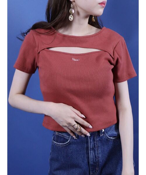 EVRIS（エヴリス）の「カッティングプリントTEE（Tシャツ/カットソー・レディース・ホワイト/ブラック/オレンジ・FREE）」の15枚目の写真