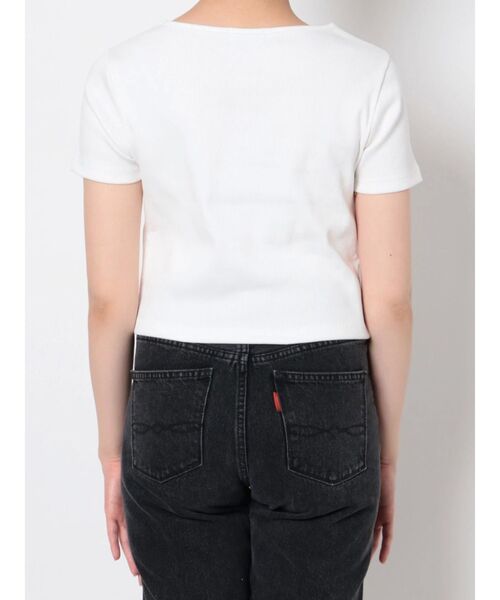 EVRIS（エヴリス）の「カッティングプリントTEE（Tシャツ/カットソー・レディース・ホワイト/ブラック/オレンジ・FREE）」の20枚目の写真