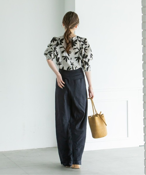セール】《追加》リネンハイウエスト パンツ3（その他パンツ）｜NOBLE  