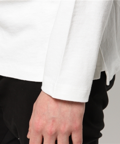 GIORDANO（ジョルダーノ）の「[GIORDANO]バスク長袖シャツ（Tシャツ/カットソー・メンズ・ホワイト/ブルー/ネイビー/レッド・MEDIUM/LARGE）」の9枚目の写真