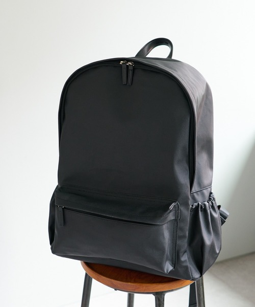 COLONY 2139（コロニートゥーワンスリーナイン）の「撥水コーティングキャンバスリュック/ユニセックス（バックパック/リュック・メンズ・ブラック・FREE）」の2枚目の写真
