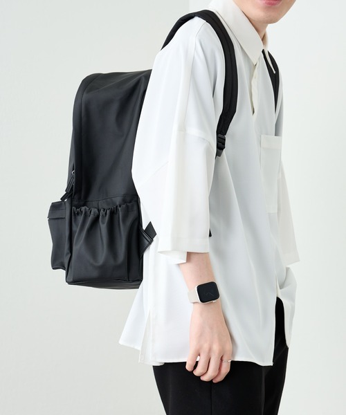 COLONY 2139（コロニートゥーワンスリーナイン）の「撥水コーティングキャンバスリュック/ユニセックス（バックパック/リュック・メンズ・ブラック・FREE）」の6枚目の写真