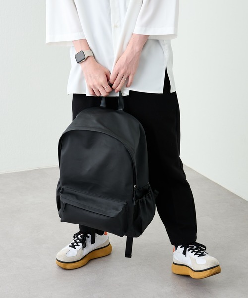 COLONY 2139（コロニートゥーワンスリーナイン）の「撥水コーティングキャンバスリュック/ユニセックス（バックパック/リュック・メンズ・ブラック・FREE）」の9枚目の写真
