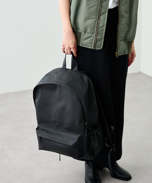 COLONY 2139（コロニートゥーワンスリーナイン）の「撥水コーティングキャンバスリュック/ユニセックス（バックパック/リュック・メンズ・ブラック・FREE）」の15枚目の写真