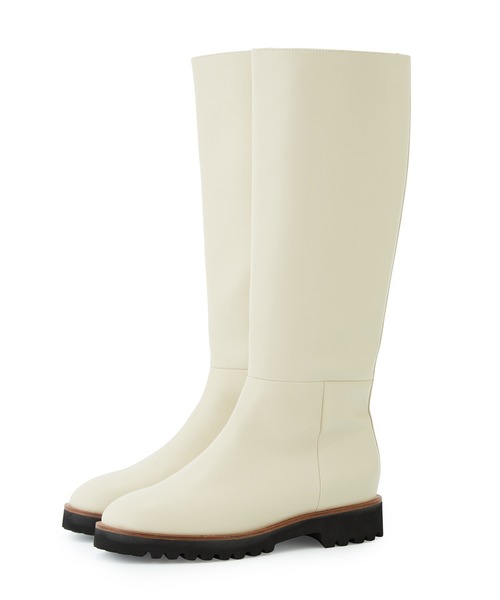ADAM ET ROPE'（アダムエロペ）の「ジョッキーロングブーツ（ブーツ・レディース・ブラック/オフホワイト・23.5cm/24.5cm/23.0cm/24.0cm）」の8枚目の写真