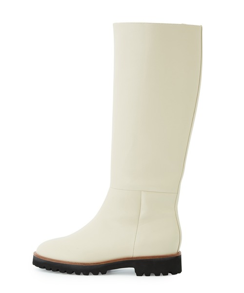 ADAM ET ROPE'（アダムエロペ）の「ジョッキーロングブーツ（ブーツ・レディース・ブラック/オフホワイト・23.5cm/24.5cm/23.0cm/24.0cm）」の4枚目の写真
