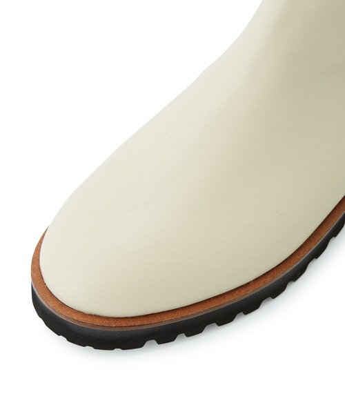 ADAM ET ROPE'（アダムエロペ）の「ジョッキーロングブーツ（ブーツ・レディース・ブラック/オフホワイト・23.5cm/24.5cm/23.0cm/24.0cm）」の6枚目の写真