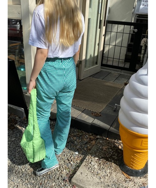 WC(ダブル シー)の「キルトショルダーバッグ(ショルダーバッグ・レディース・ホワイト/ブラック/サックスブルー/ピンク/グリーン・FREE)」の12枚目の写真