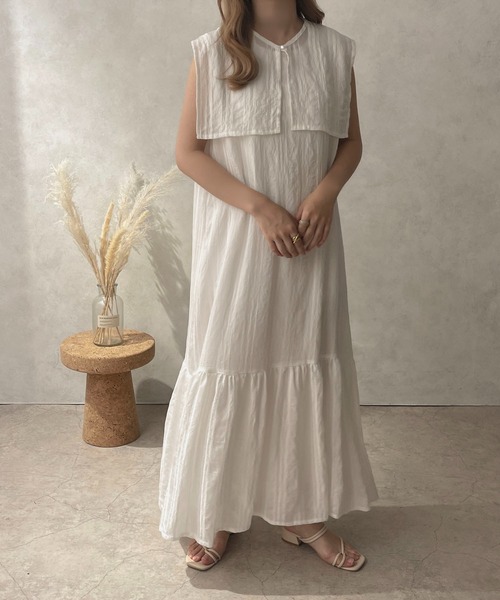 apres jour clair(アプレジュールクレア)の「【apres jour clair】2WAYノースリーブワンピース【ZOZOTOWN限定アイテム】(ワンピース・レディース・アイボリー/オフホワイト/ライトブラウン・X-LARGE/フリー)」の4枚目の写真