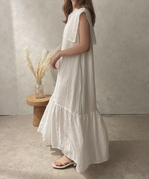 apres jour clair(アプレジュールクレア)の「【apres jour clair】2WAYノースリーブワンピース【ZOZOTOWN限定アイテム】(ワンピース・レディース・アイボリー/オフホワイト/ライトブラウン・X-LARGE/フリー)」の5枚目の写真