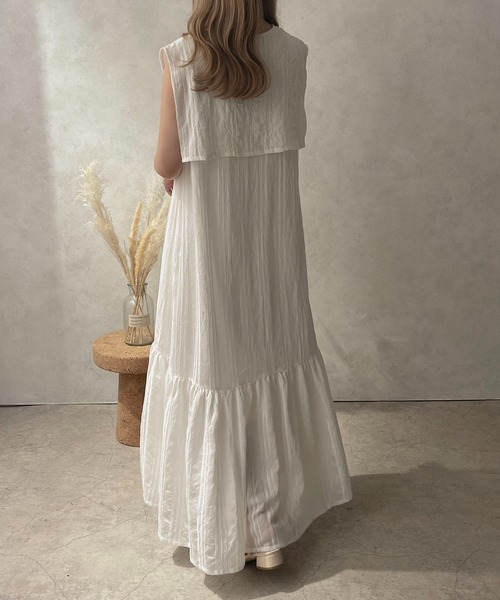 apres jour clair(アプレジュールクレア)の「【apres jour clair】2WAYノースリーブワンピース【ZOZOTOWN限定アイテム】(ワンピース・レディース・アイボリー/オフホワイト/ライトブラウン・X-LARGE/フリー)」の6枚目の写真