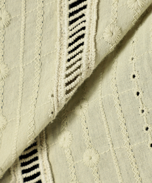 B.C STOCK(ベーセーストック)の「レースブラウス(シャツ/ブラウス・レディース・ホワイト/グリーン/ネイビー/オレンジ・FREE)」の8枚目の写真