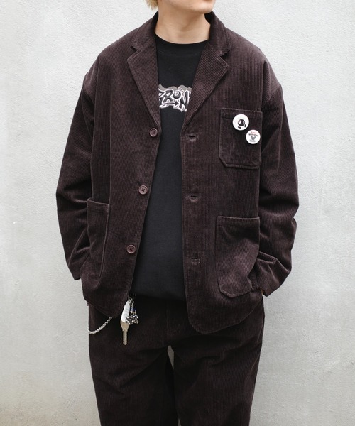WHO'S WHO gallery(フーズフーギャラリー)の「COOPER FACTビリヤードコーデュロイテーラードジャケット(テーラードジャケット・メンズ・チャコールグレー/ブラウン/ブラック・FREE)」の3枚目の写真
