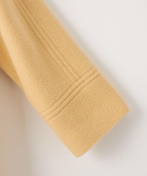 EMMEL REFINES（エメルリファインズ）の「＜EMMEL REFINES＞EM スタンドカラー フレア ロングコート（チェスターコート・レディース・ダークブラウン/クリーム/ライム・M/S）」の6枚目の写真