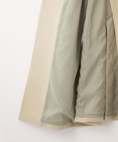 EMMEL REFINES（エメルリファインズ）の「＜EMMEL REFINES＞EM スタンドカラー フレア ロングコート（チェスターコート・レディース・ダークブラウン/クリーム/ライム・M/S）」の14枚目の写真