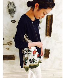 BEARDSLEY（ビアズリー）の「脇花スカーフニット（ニット/セーター