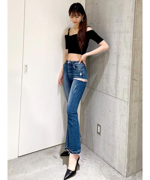 GYDA（ジェイダ）の「ハイウエスト SIDERIPPED SHAPELY LINE