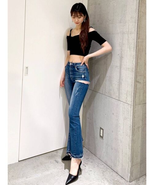 GYDA（ジェイダ）の「ハイウエスト SIDERIPPED SHAPELY LINE