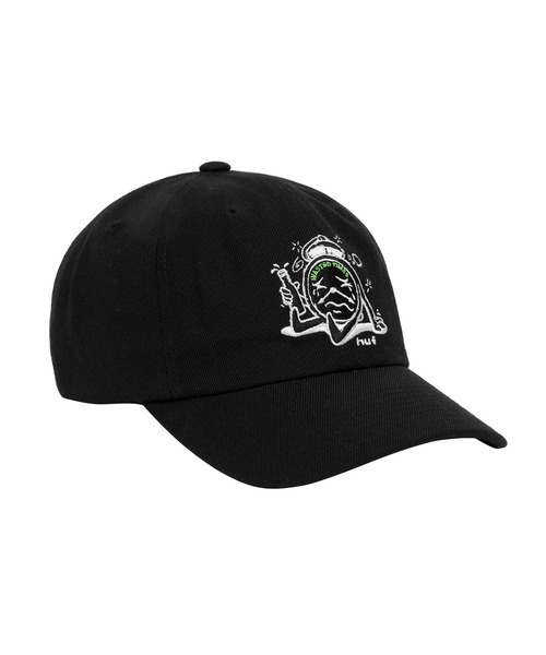 送料関税込♪HUF/WASTED TIME 6-PANEL HAT CAP HUF（ハフ）の「WASTED TIME 6 PANEL CV HAT / HUF キャップ