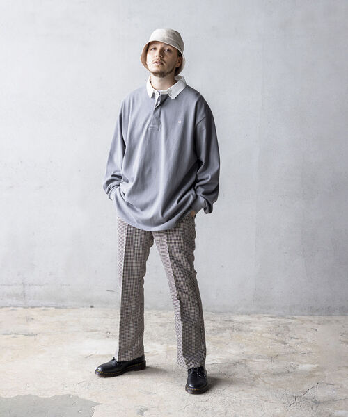 BEAMS（ビームス）の「BEAMS / チェック シューカットパンツ（その他パンツ・メンズ・チャコールグレー/ベージュ・M/XL/L/S）」の3枚目の写真