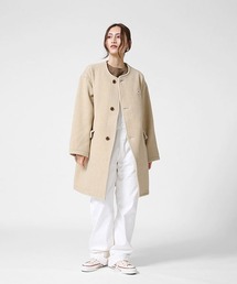 ◆ DANTON ダントン COLLARLESS COAT DT-A0012 DANTON（ダントン）の「DANTON / ダントン：【レディース