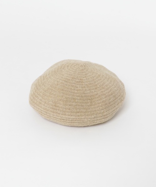 KBF(ケイビーエフ)の「ウールベレー(ハンチング/ベレー帽・レディース・ブラック/ベージュ・ONE)」の10枚目の写真