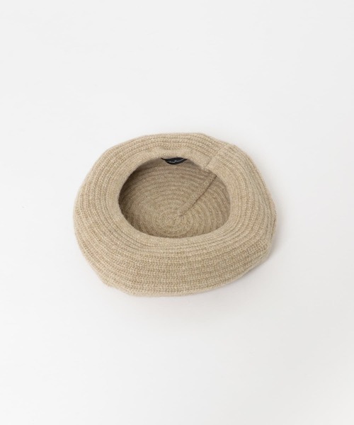 KBF(ケイビーエフ)の「ウールベレー(ハンチング/ベレー帽・レディース・ブラック/ベージュ・ONE)」の11枚目の写真