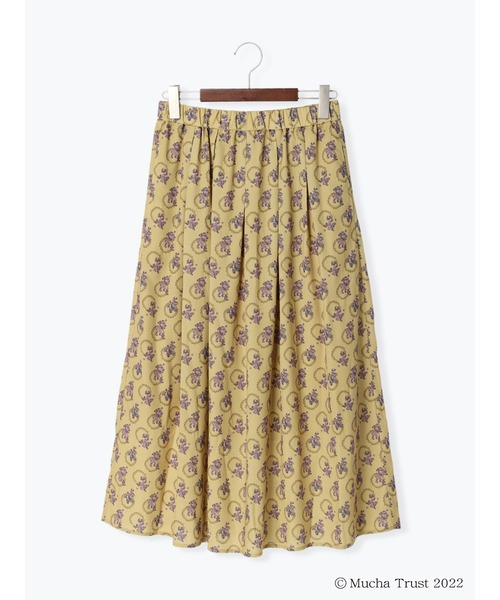 Te chichi(テチチ)の「【ミュシャコラボ】プリントタックギャザースカート(スカート・レディース・カーキ/イエロー・フリ-)」の12枚目の写真