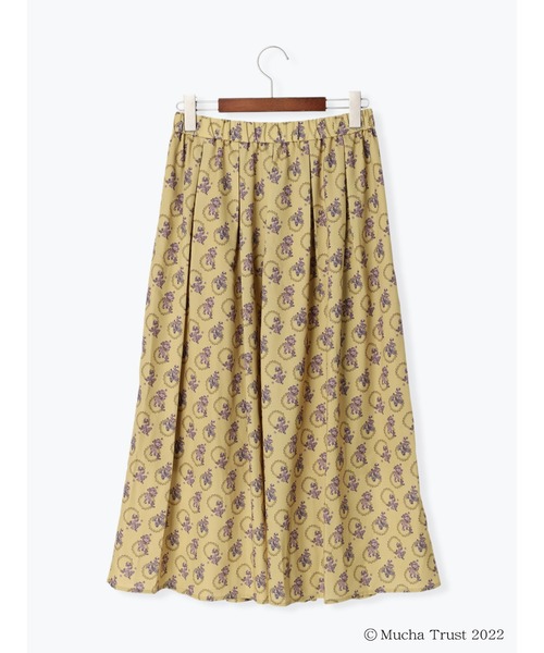 Te chichi(テチチ)の「【ミュシャコラボ】プリントタックギャザースカート(スカート・レディース・カーキ/イエロー・フリ-)」の10枚目の写真