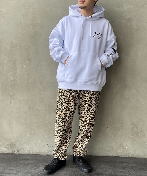 ＲＶＣＡ ＣＨＥＣＫＥＲ　ＨＯＯＤＩＥ スポーツカジュアル メンズカットソー BD042-048-BLK ルーカ RVCA 長袖 パーカー FAKE RVCA HOODIE フーディー