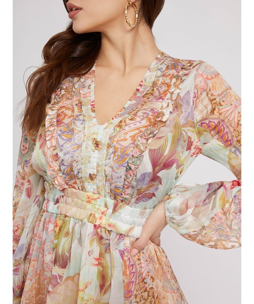 Guess（ゲス）の「Eco Primrose Dress（ワンピース・レディース・その他・SMALL/X-SMALL/MEDIUM）」の4枚目の写真
