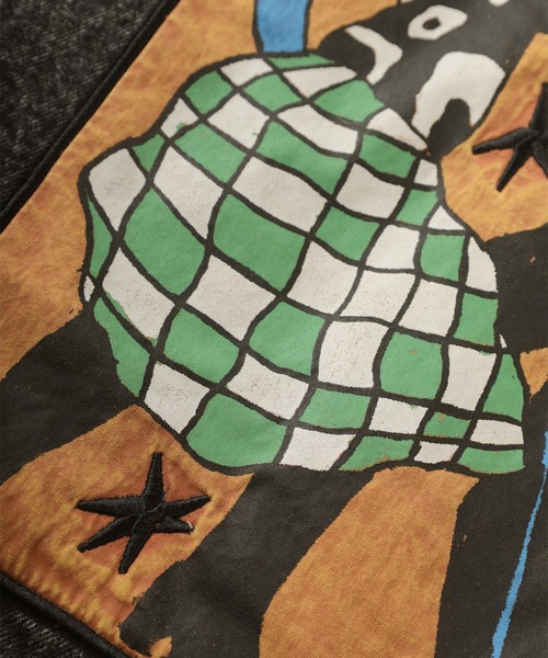 VOLCOM（ボルコム）の「【VOLCOM/ボルコム】BOB MOLLEMA コラボ デザイン プリント リブラインスタジャン/カットスタジアムジャンパー/バックプリント（スタジャン・メンズ・ブラック・M/L/XL）」の18枚目の写真