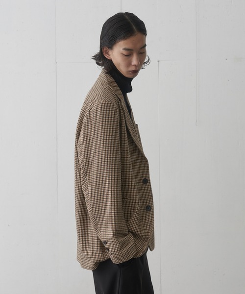 FEKETE(フェケテ)の「HI-NECK RIB KNIT CARDIGAN / ハイネックリブニットカーディガン(カーディガン/ボレロ・メンズ・グレー/ブラック・MEDIUM/LARGE)」の20枚目の写真