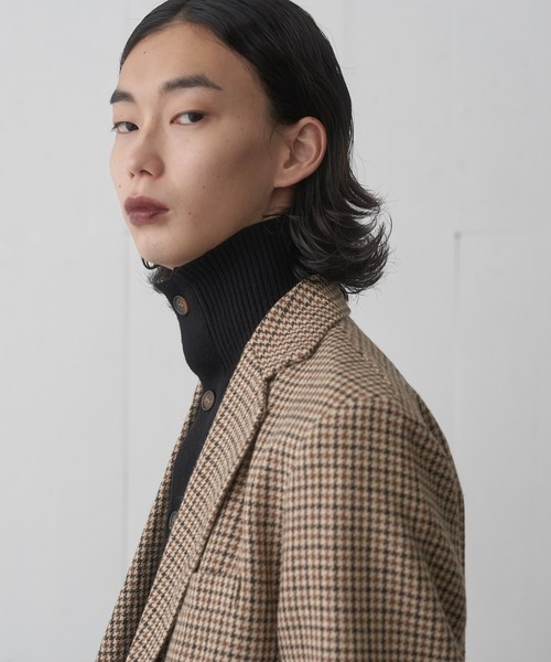 FEKETE(フェケテ)の「HI-NECK RIB KNIT CARDIGAN / ハイネックリブニットカーディガン(カーディガン/ボレロ・メンズ・グレー/ブラック・MEDIUM/LARGE)」の22枚目の写真