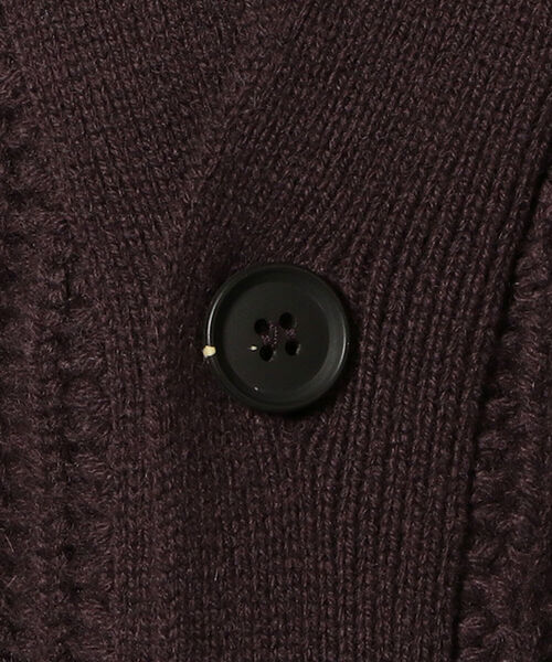 BEAMS F(ビームスエフ)の「BIBLIOTHECA × BEAMS F / 別注 ウールカシミヤ Vネック カーディガン(カーディガン/ボレロ・メンズ・レッド系その他7/ブラック・MEDIUM/SMALL/X-SMALL)」の10枚目の写真