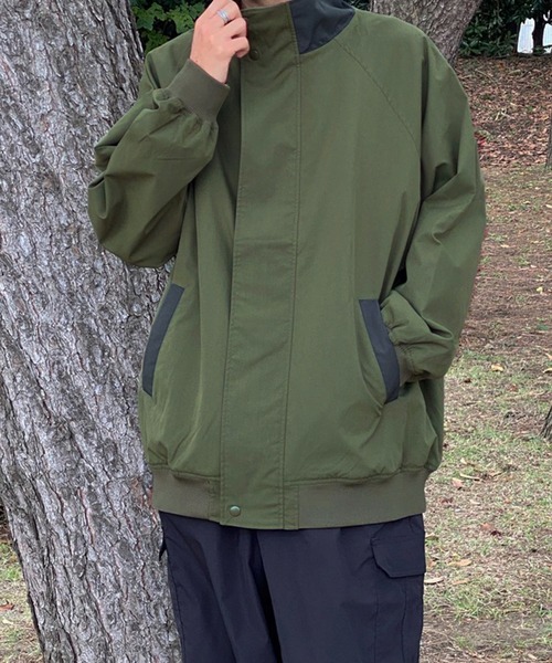 kutir(クティール)の「配色スタンドネックブルゾン(ブルゾン・メンズ・ブラック/ネイビー/カーキ・MEDIUM/LARGE)」の11枚目の写真