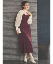 dazzlin | シアータック別珍ワンピース(ワンピース)