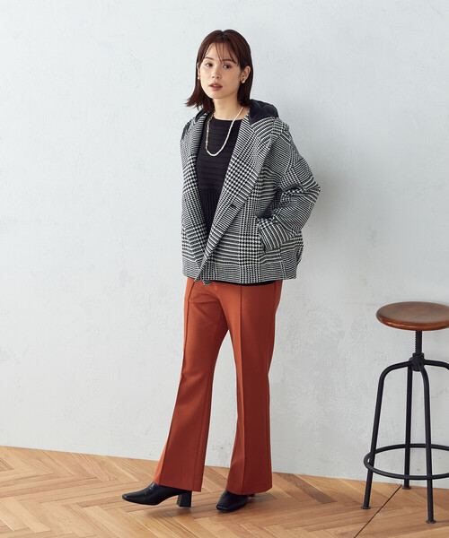 COMME CA ISM（コムサイズム）の「フレアパンツ（その他パンツ・レディース・レンガ/ブラック/グレイッシュベージュ・MEDIUM/SMALL/LARGE/X-LARGE/X-SMALL）」の22枚目の写真