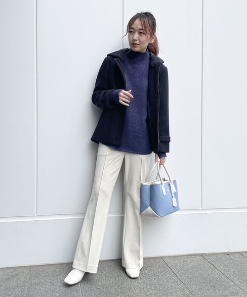 COMME CA ISM（コムサイズム）の「フレアパンツ（その他パンツ・レディース・レンガ/ブラック/グレイッシュベージュ・MEDIUM/SMALL/LARGE/X-LARGE/X-SMALL）」の7枚目の写真